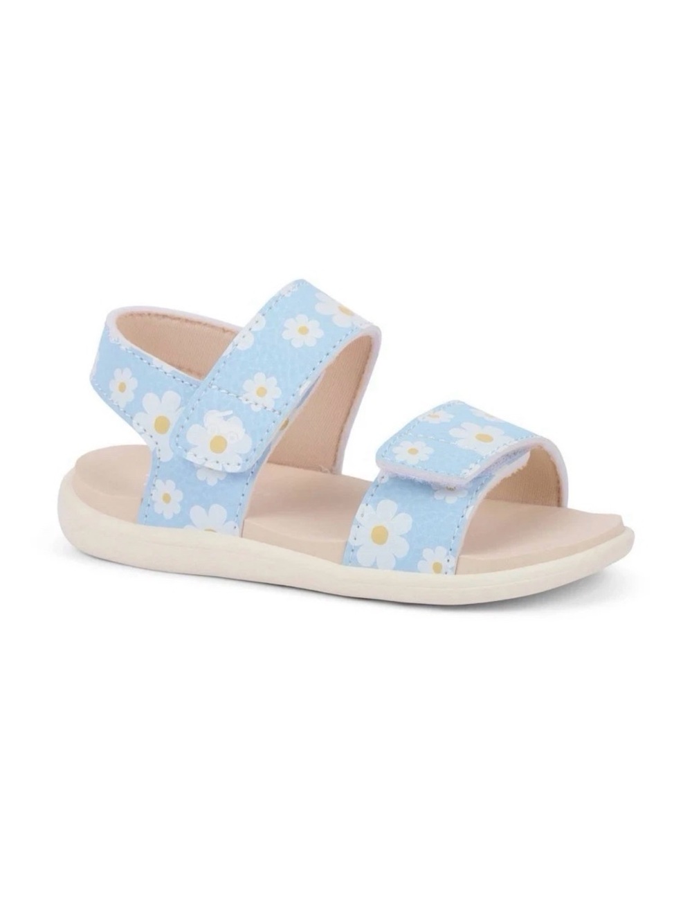 See Kai Run Blue Daisy Velcro Toddler Sandals b72se